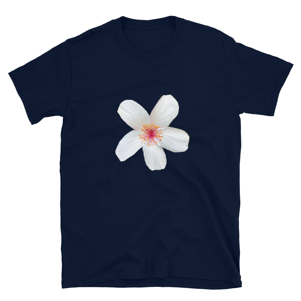 W _ (NAVY)Hibiscus Graphic T-shirt (6126002)